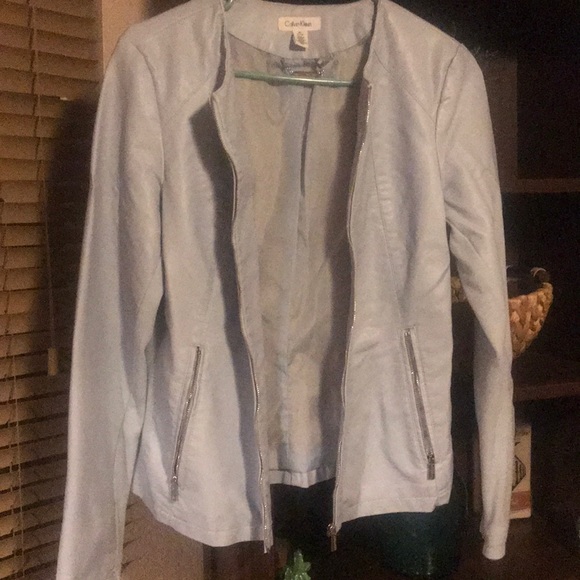 Calvin Klein Light Blue Jacket - Picture 3 of 4